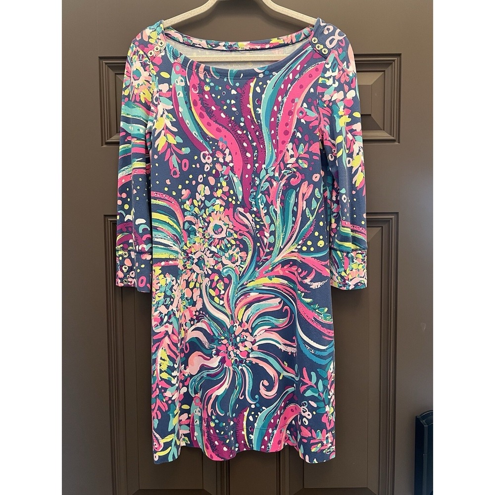 Lilly Pulitzer Sophie Dress - Blue and Pink Size S‎ Small